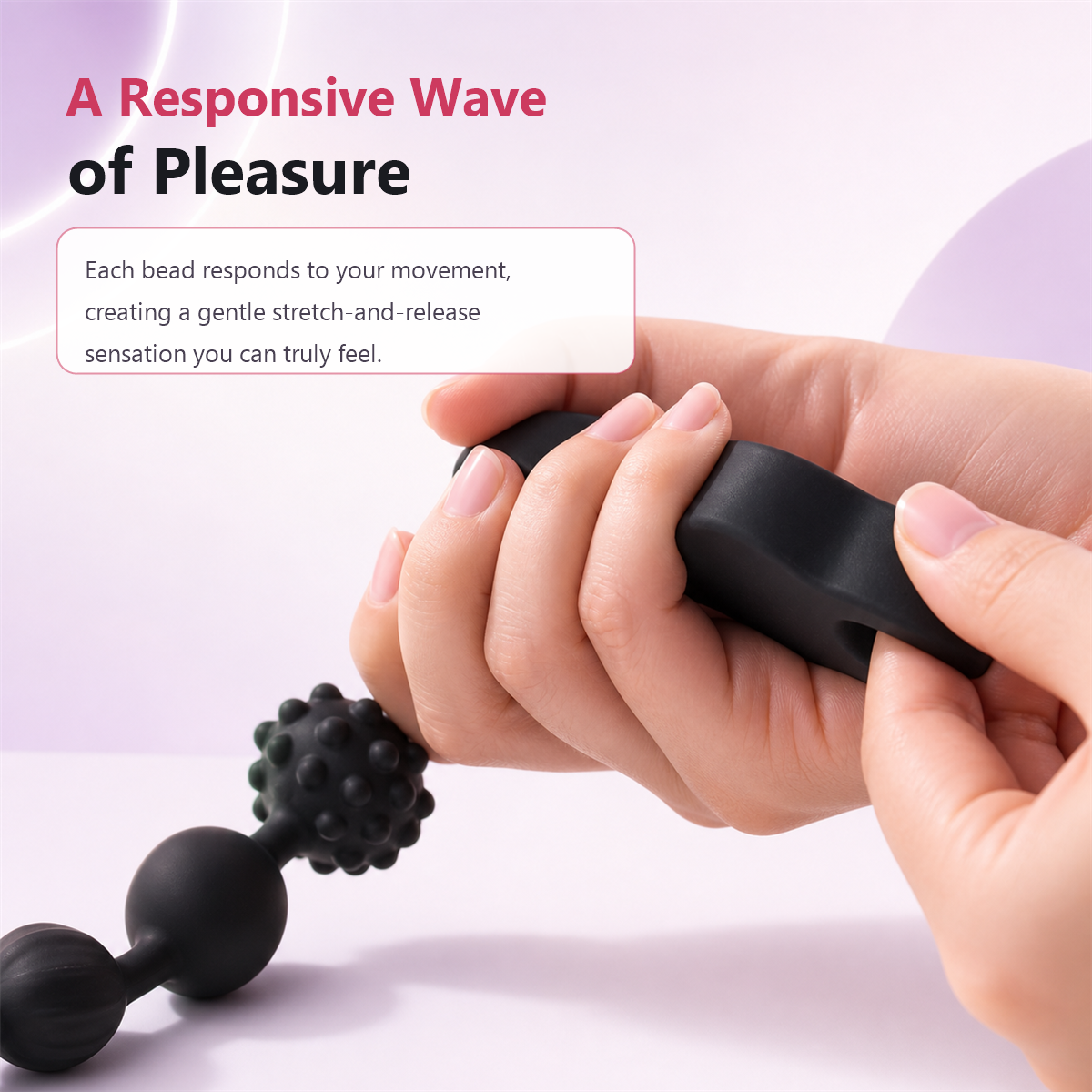 10-Mode Vibrating Anal Beads, Extra Long Silicone Pleasure Plug
