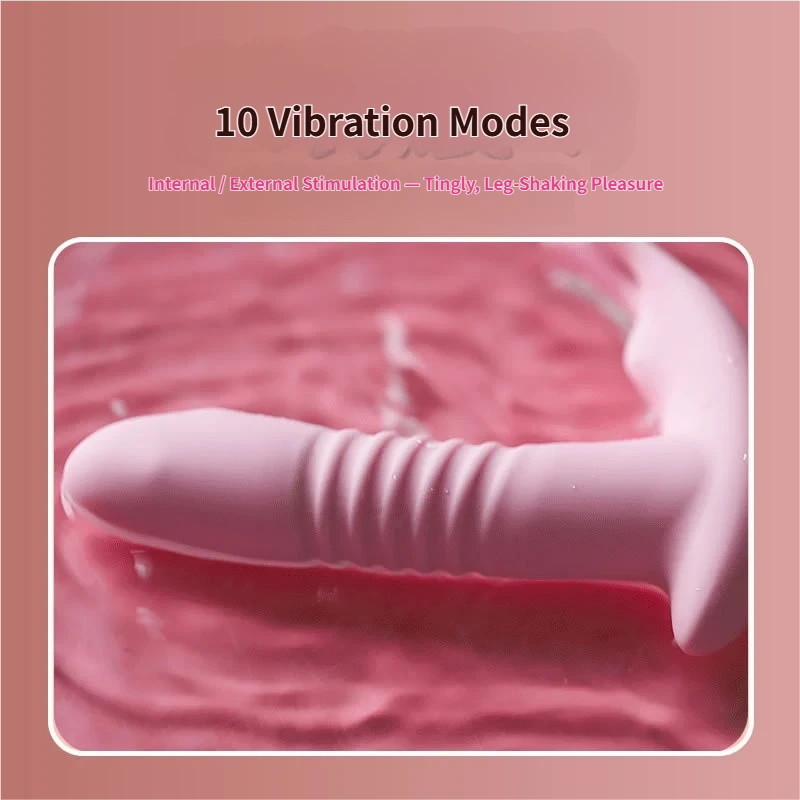 Thrusting Wearable Vibrator – Remote Controlled Clitoral & G-Spot