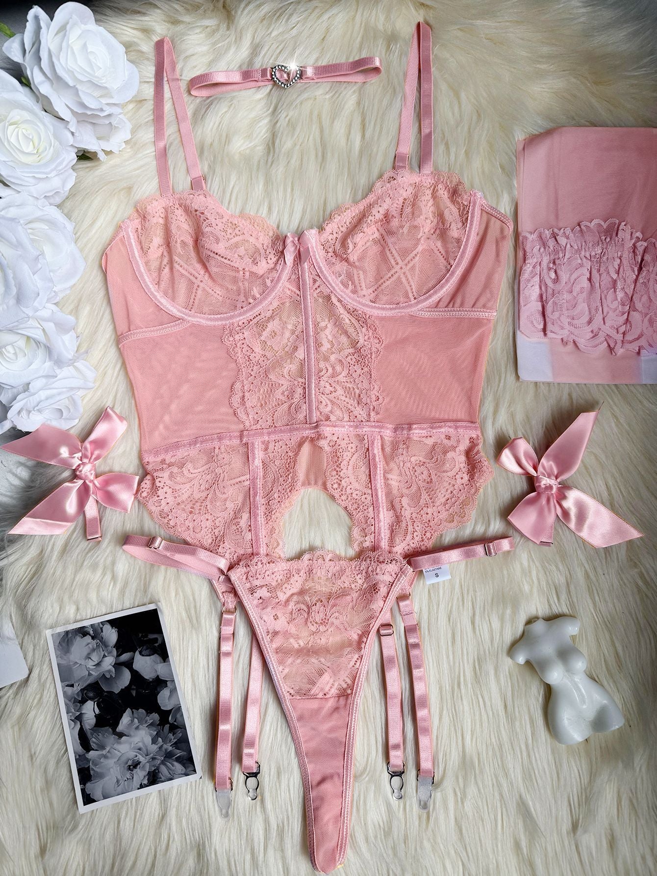 Women's Sexy Flora Lace Lingerie 