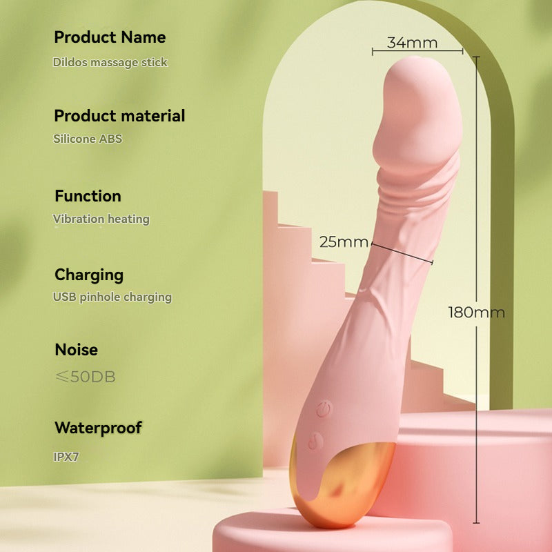 7 Inches Realistic Warm G-Spot Vibrator – 10 Vibration