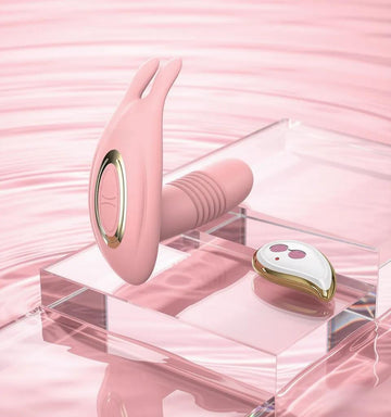 Thrusting Wearable Vibrator – Remote Controlled Clitoral & G-Spot