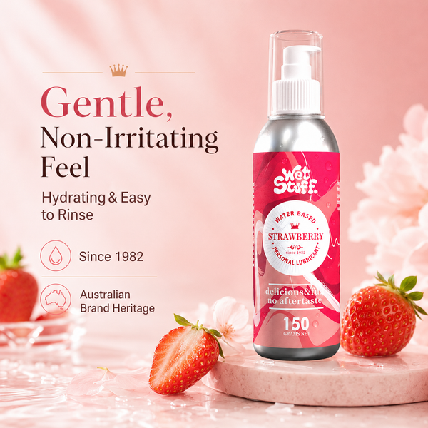 Wet Stuff Strawberry Edible Water Based Lube - Oral Safe