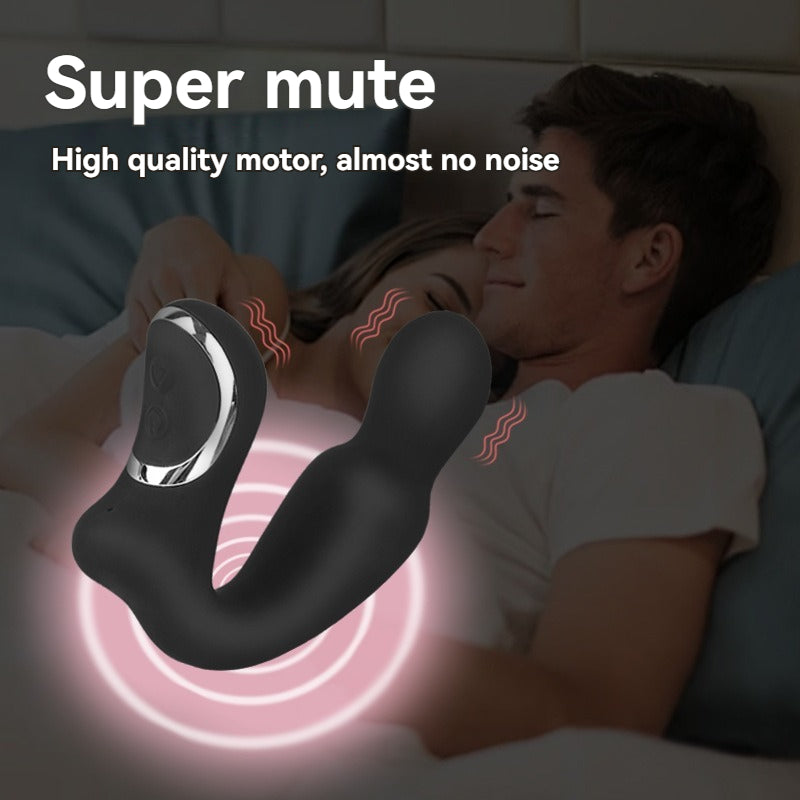 Male prostate massager featuring a super mute design for discreet enjoyment and a high-quality motor for minimal noise.