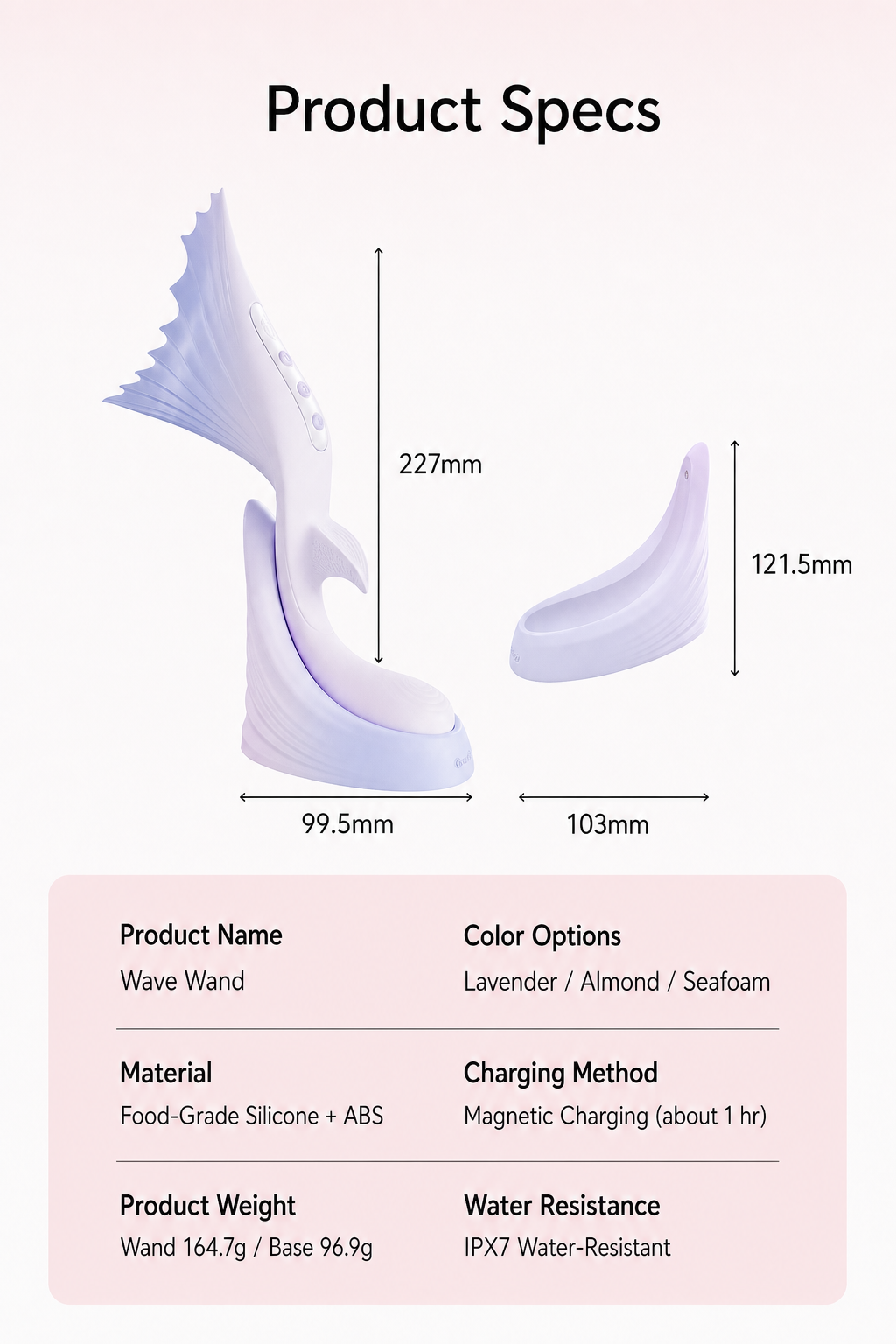 Mermaid Flapping Vibrator with Tail Percussion - Deep Pleasure Wand for Women