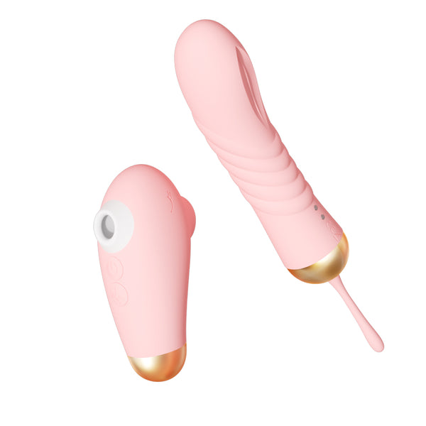 G-Spot Suction Vibrator Set with App-Controlled Bullet Vibrator