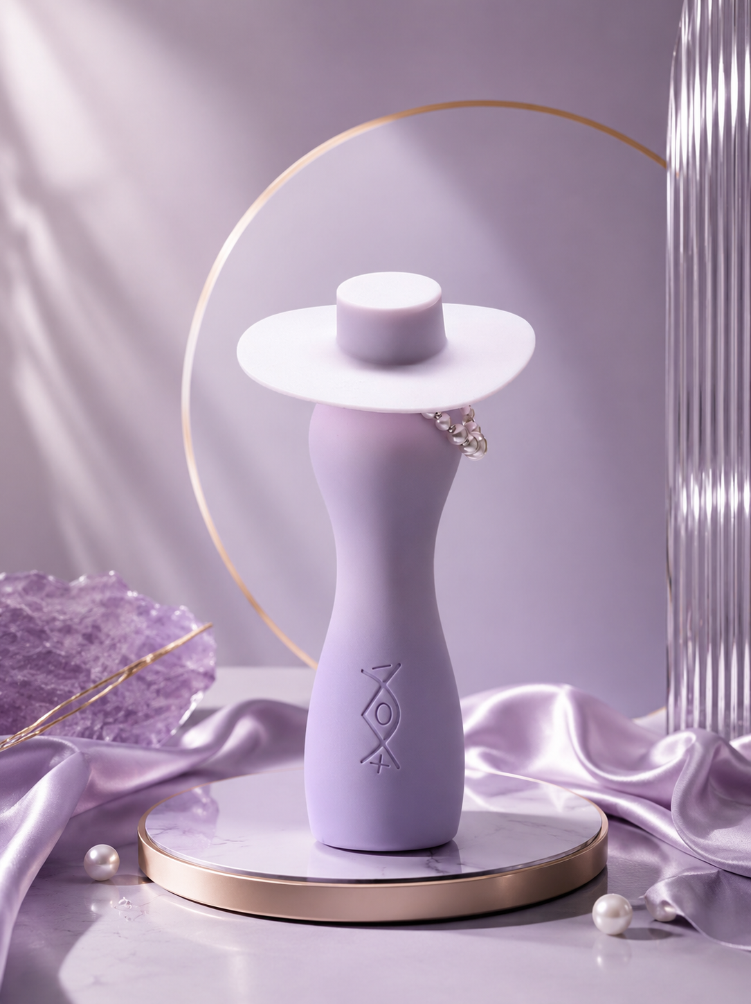 Stylish female torso vibrator with Built-in Lubrication
