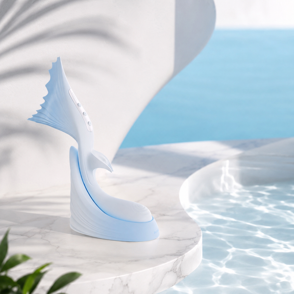 Mermaid Flapping Vibrator with Tail Percussion - Deep Pleasure Wand for Women