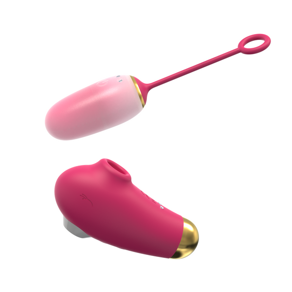Clitoral Suction Vibrator with Remote Wearable Egg Vibrator