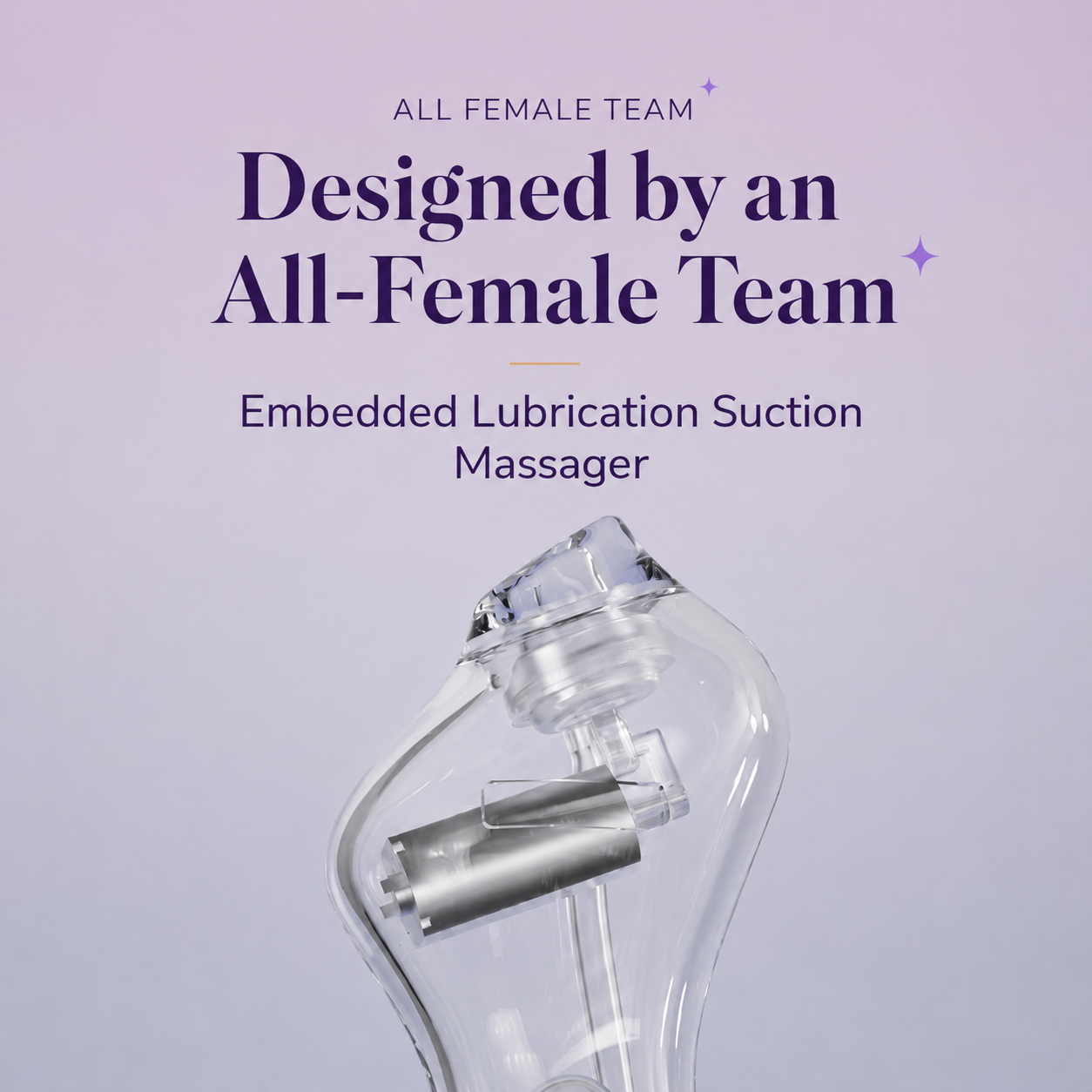Stylish female torso vibrator with Built-in Lubrication
