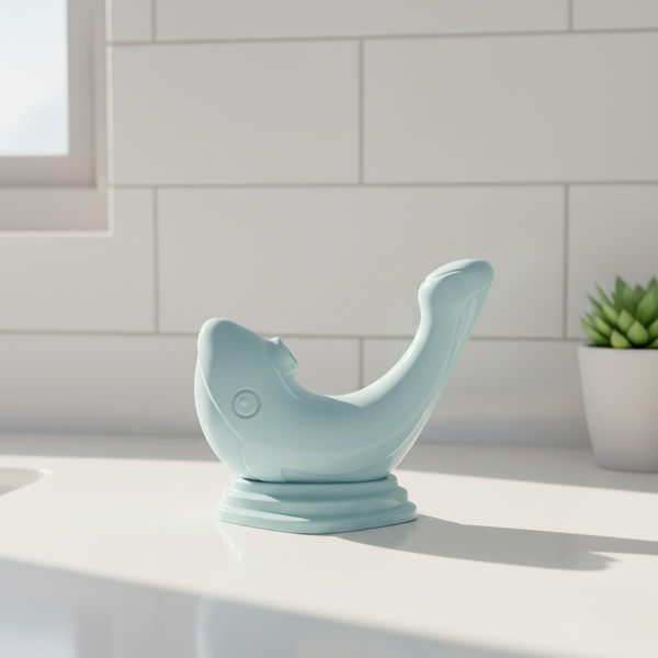 Whale-shaped suction vibrator: G-spot 12 vibration