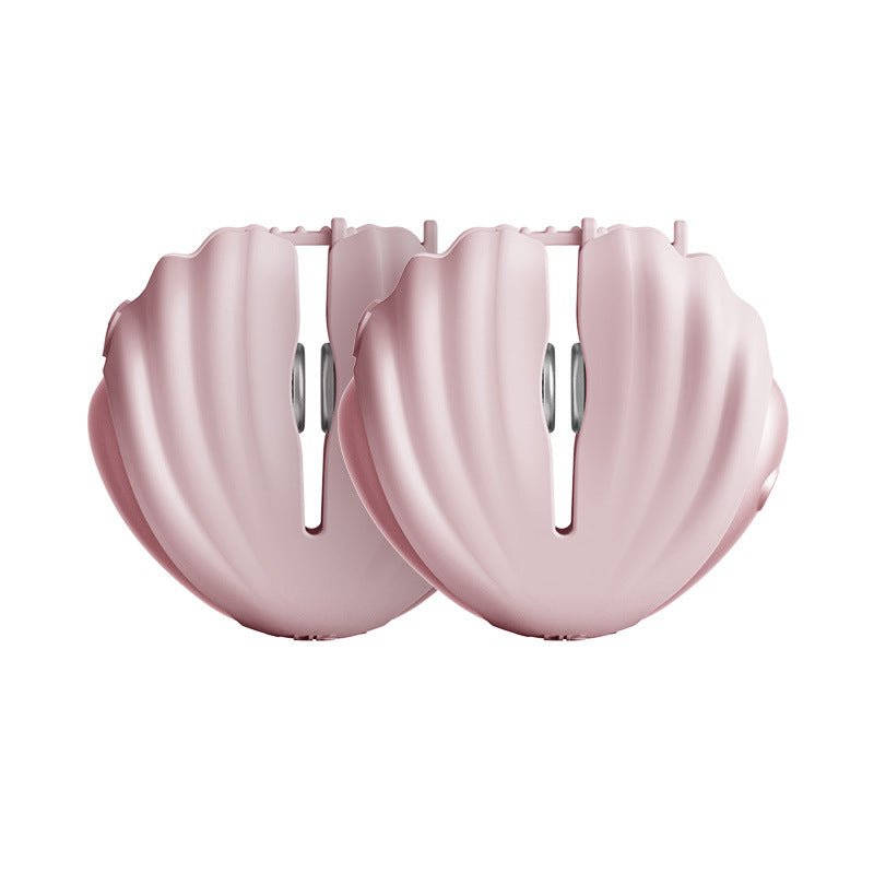 Pink Shell Nipple Clamps with Vibration & Electric Shock