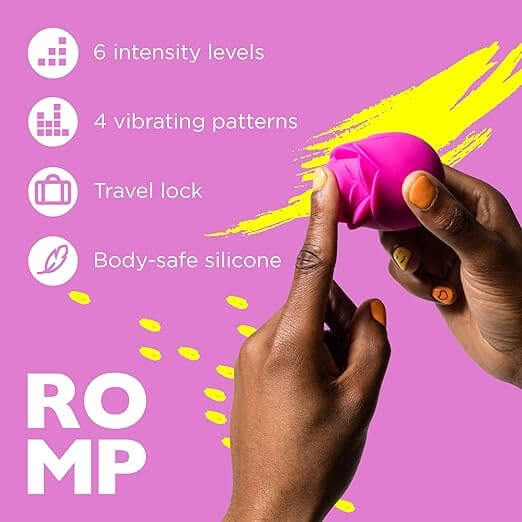 Rose Vibrator for Women, 6 Modes Clitoral Suction, Waterproof