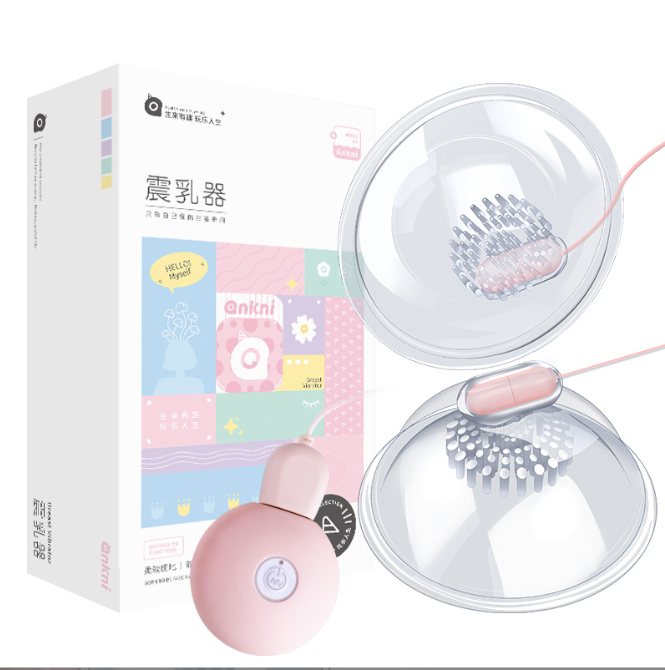 Breast & Clitoral Massager with Vibrating Egg for BDSM Play