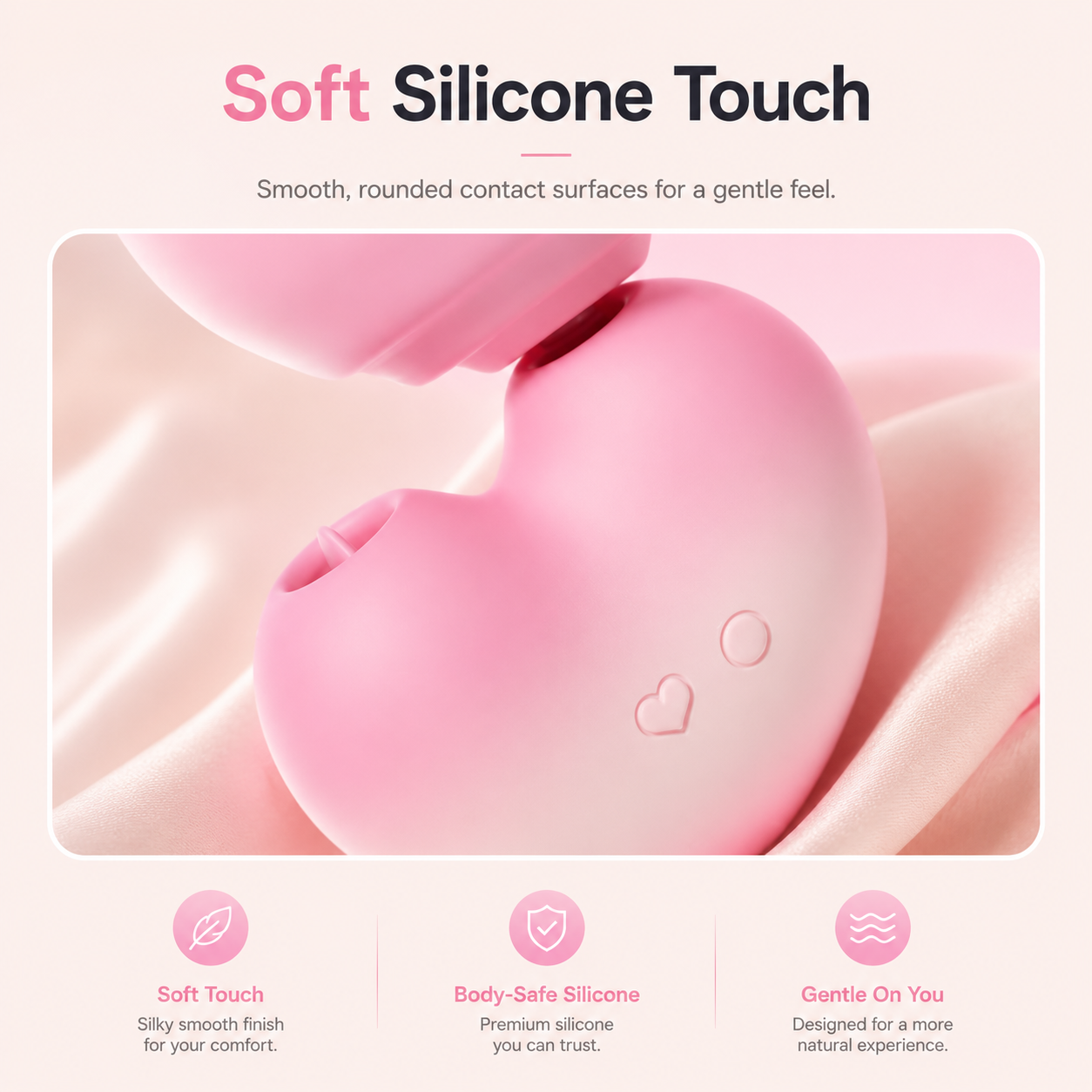 APP Heart Suction Vibrator with Tongue Licking