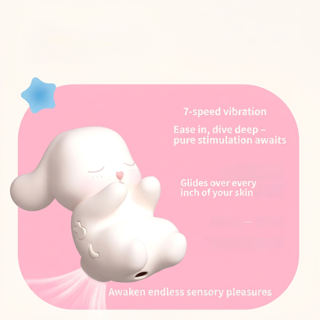 Kawaii Bunny Vibrator – Pulse Suction & Deep Vibration