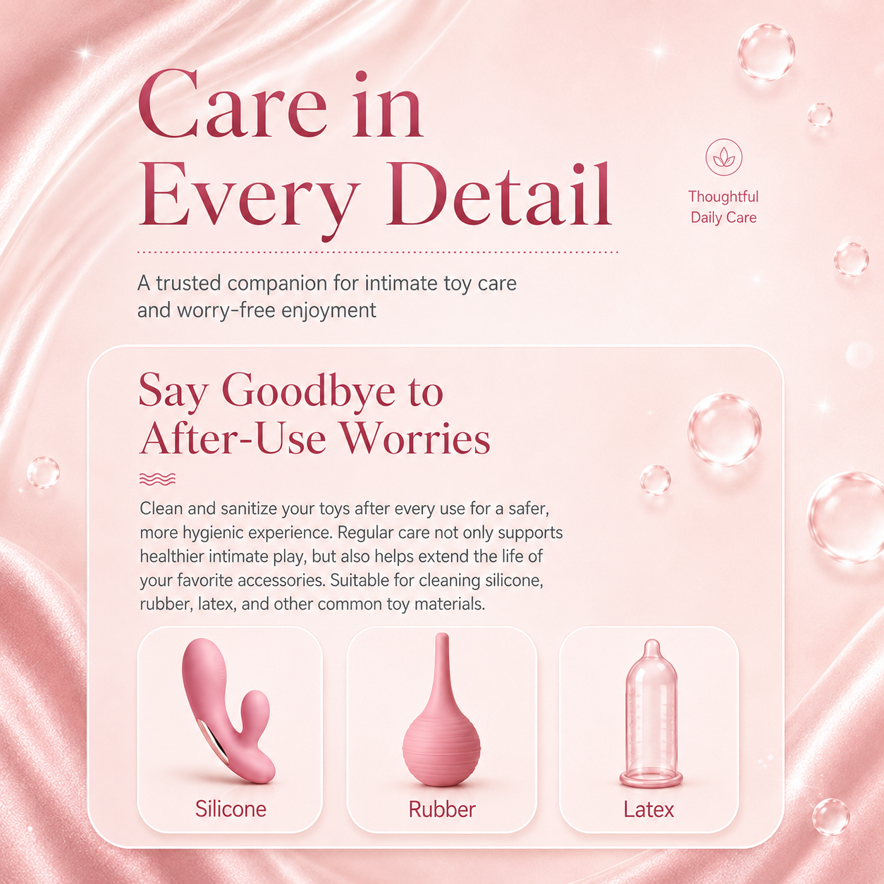 Gentle Sex Toy Cleaner 120ml Alcohol-Free Silicone Safe Spray