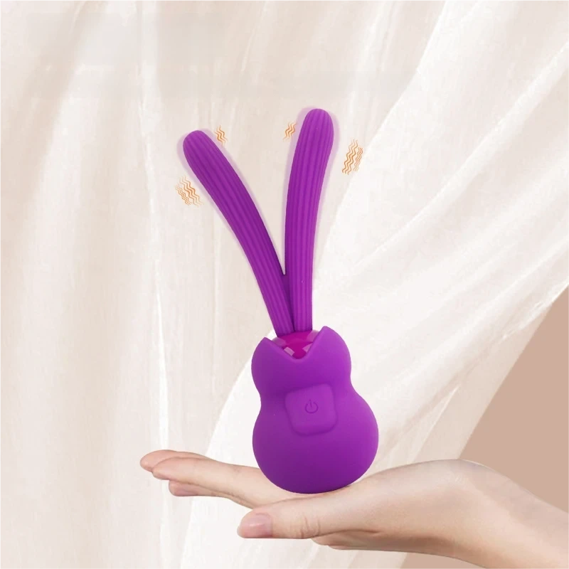 Low-Noise Mini Rabbit Ear Vibrator - 9 Vibration Modes