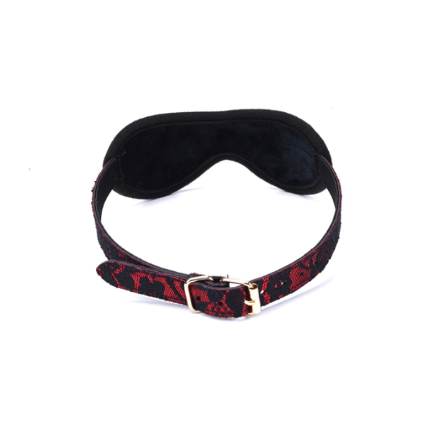 Red Lace Blindfold  Sensory Play