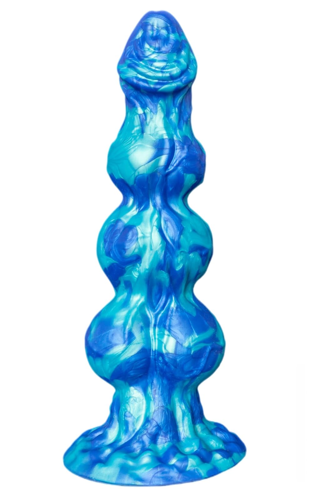12" XL Silicone Fantasy Knot Dildo with 3 Knots, Thick Design & Strong Suction Cup for Multi-Use AM-003
