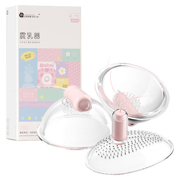 Breast & Clitoral Massager with Vibrating Egg for BDSM Play