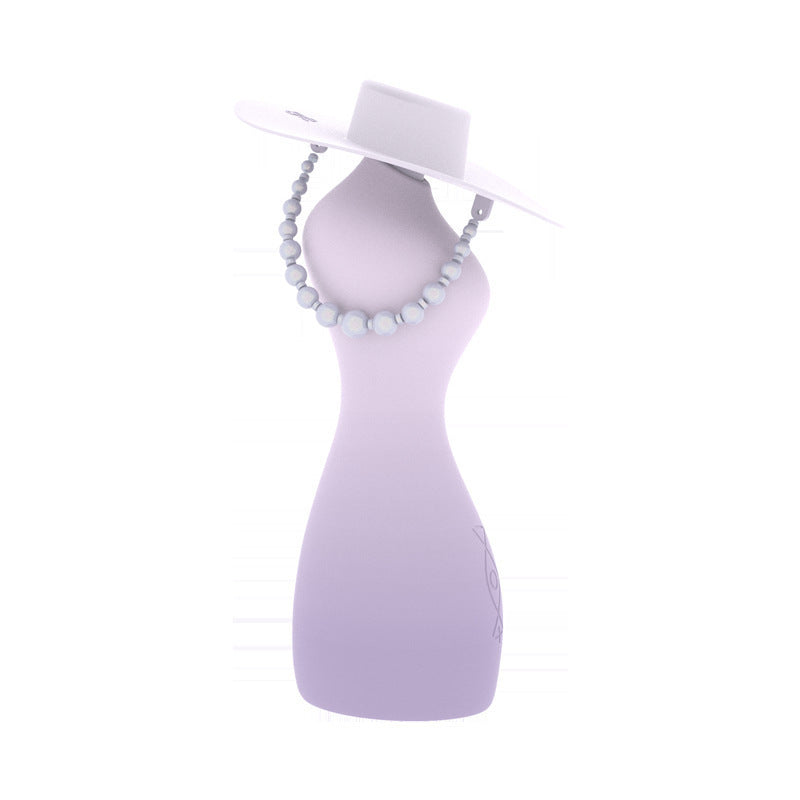 Stylish female torso vibrator with Built-in Lubrication