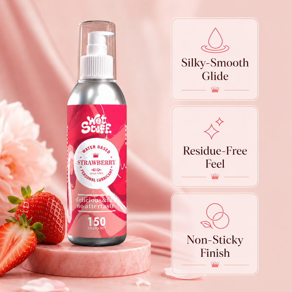Wet Stuff Strawberry Edible Water Based Lube - Oral Safe
