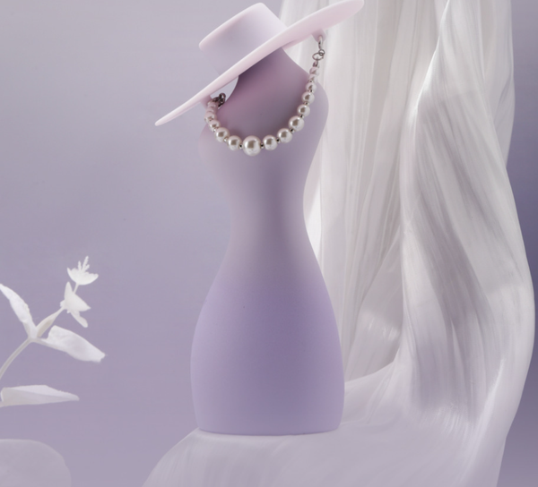 Stylish female torso vibrator with Built-in Lubrication