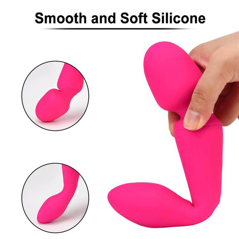 Flexible, suitable for different postures-Insertable Wand Vibrator with Dual Motors