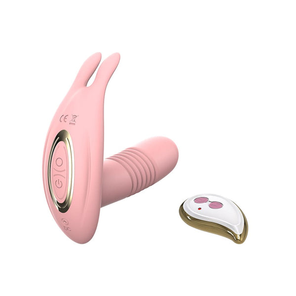 Thrusting Wearable Vibrator – Remote Controlled Clitoral & G-Spot
