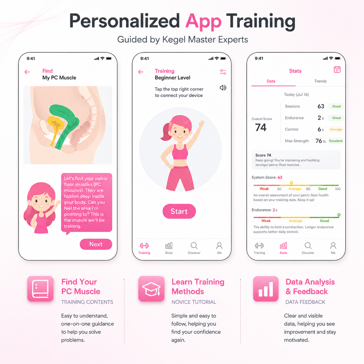 APP Kegel Balls for Postpartum Pelvic Floor & Vaginal Tightening