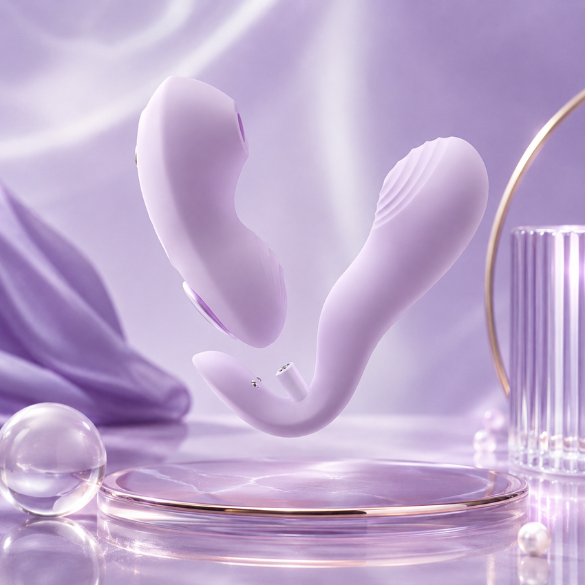 Detachable Suction app Vibrator with Portable Charging Case