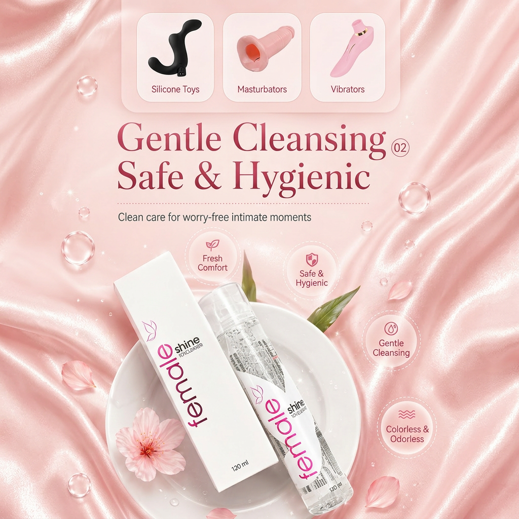 Gentle Sex Toy Cleaner 120ml Alcohol-Free Silicone Safe Spray
