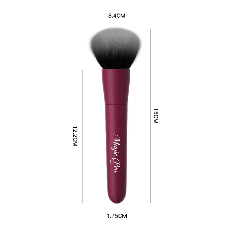Burgundy Makeup Brush Rabbit Vibrator Size Chart