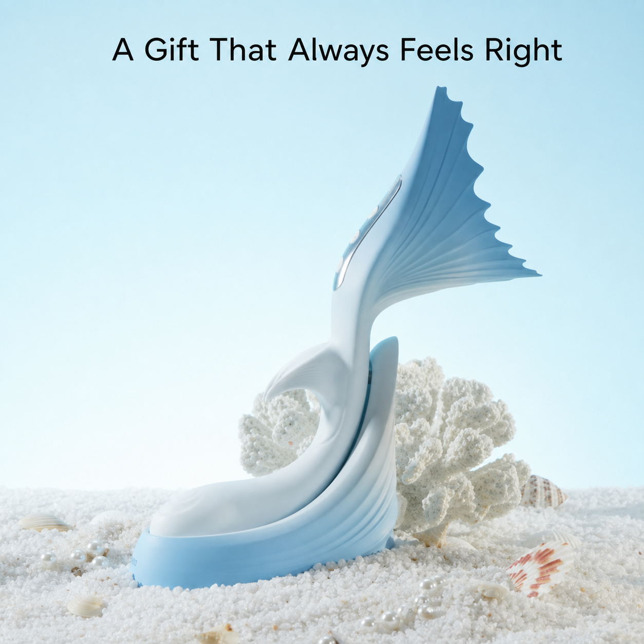 Mermaid Flapping Vibrator with Tail Percussion - Deep Pleasure Wand for Women
