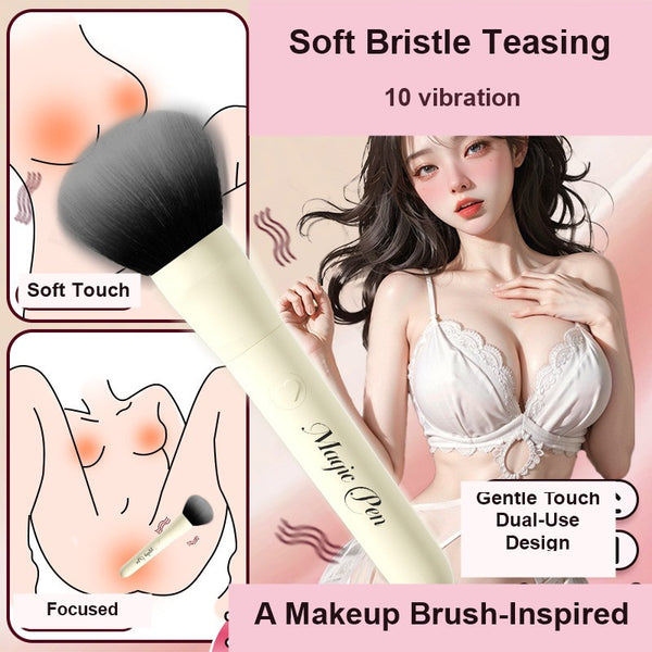 Luxury Silicone Makeup Brush Rabbit Vibrator for Women