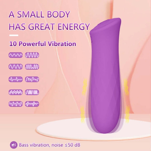 Mini Strong Bullet Vibrator – Silicone Love Egg for Clitoral Play
