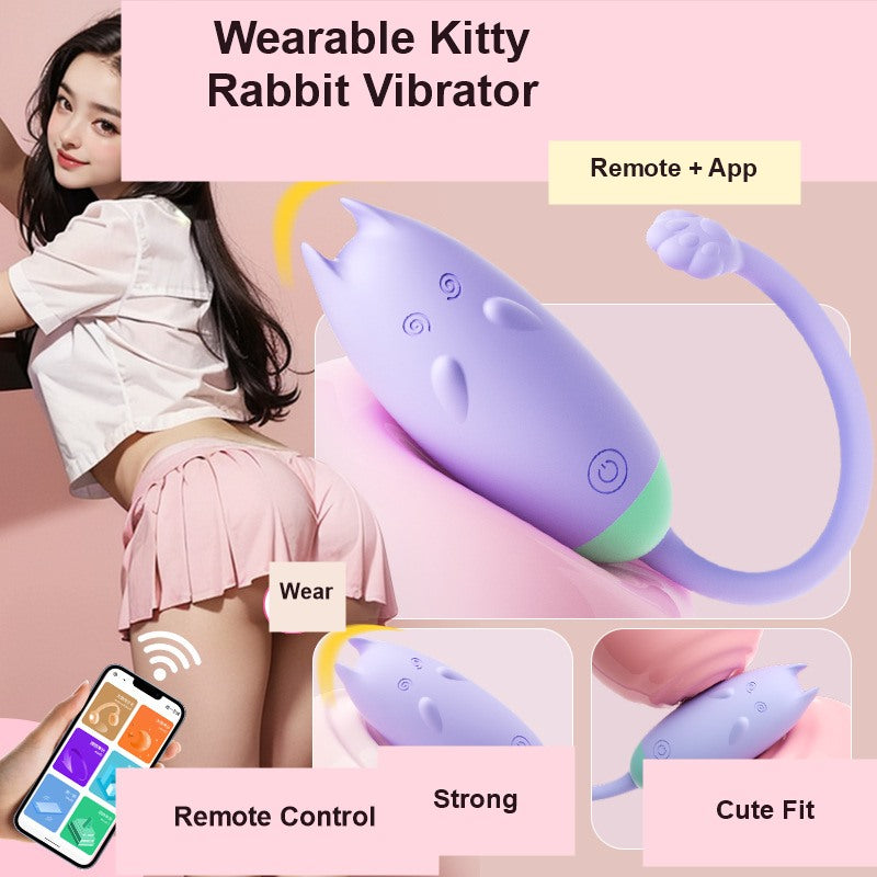 Remote Control Silicone Kitty Rabbit Vibrator Hero