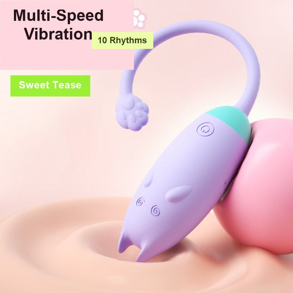 Remote Control Silicone Kitty Rabbit Vibrator for Women