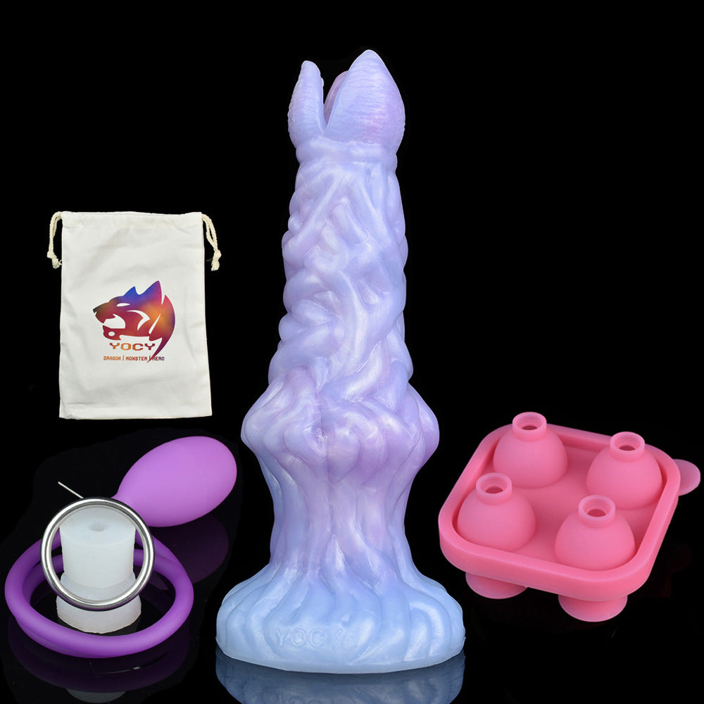 Powered Egg Laying Ovipositor-1 Red Mold Gelatin Jelly Egg + Purple Air Bulb Pump + Storage Bag 