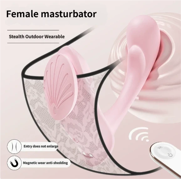 Remote Control Magnetic Lay-on G-Spot Vibrator -pink one